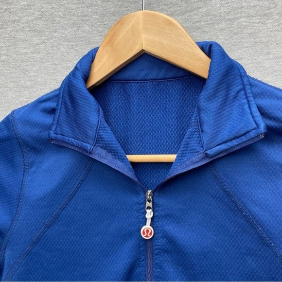 Lululemon Athletica Womens Blue Pullover Jacket Size 6 Half Zip - Picture 4 of 13
